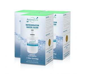 3 Pack Of Compatible Refrigerator Water Filter By Arrowpure APF-0100X3