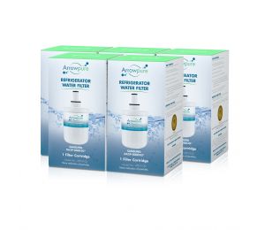 5 Pack Of Compatible Refrigerator Water Filter By Arrowpure APF-0100X5