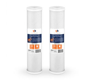 2 Pack Of Aquaboon 5 Micron 20 x 4.5 Inch. Carbon block Water Filter Cartridge