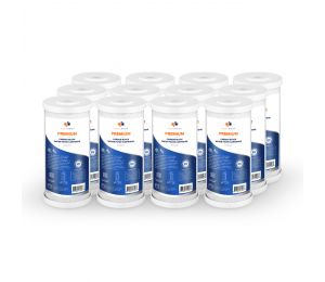 12 Pack Of Premium Aquaboon 5 Micron 10 x 4.5 Inch. Carbon block Water Filter Cartridge