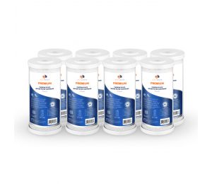 8 Pack Of Premium Aquaboon 5 Micron 10 x 4.5 Inch. Carbon block Water Filter Cartridge