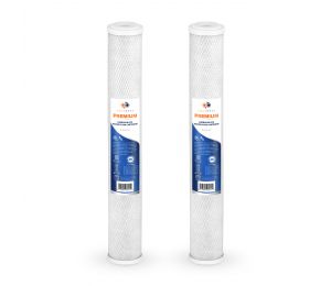 2 Pack Of Premium Aquaboon 5 Micron 20 x 2.5 Inch. Carbon block Water Filter Cartridge
