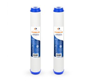 2 Pack Of Premium Aquaboon 5 Micron 20 x 2.5 Inch. GAC Water Filter Cartridge ABP-2G205M