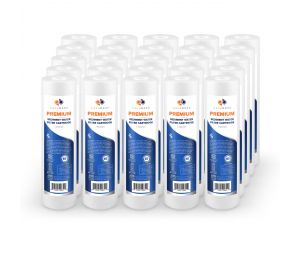 25 Pack Of Aquaboon Premium NSF CERTIFIED 1 Micron 10 x 2.5 Inch Sediment Water Filter Cartridge