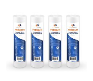 4 Pack Of Aquaboon Premium NSF CERTIFIED 5 Micron 10 x 2.5 Inch Sediment Water Filter Cartridge