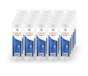 25 Pack Of Aquaboon Premium NSF CERTIFIED 5 Micron 10 x 2.5 Inch Grooved Sediment Water Filter Cartridge