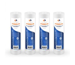 4 Pack Of Aquaboon Premium NSF CERTIFIED 5 Micron 10 x 2.5 Inch Grooved Sediment Water Filter Cartridge