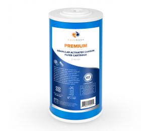 Premium Aquaboon 5 Micron 10 x 4.5 Inch. GAC Water Filter Cartridge ABP-G10BB5M