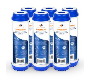 6 Pack Of Premium Aquaboon 5 Micron 10 x 2.5 Inch. GAC Water Filter Cartridge ABP-6G5M