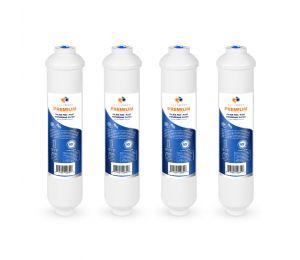 Aquaboon 4-Pack of Aquaboon Premium Inline Post/Carbon Polishing Water Filter Catridge Standard Size (Quick Connect Fiting) ABP-4T33Q
