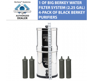Big Berkey 2.25 gal Water Filtration System With 4 Black Berkey Filters
