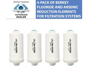 4 Pack Of Berkey Fluoride and Arsenic Reduction Elements