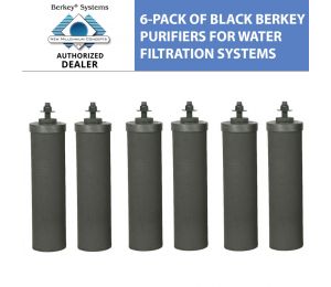 6 Pack Of Black Berkey Purifiers For Water Filtration Systems