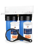 2-Stage 10" Whole House Water Filtration System by Aquaboon AB-2WH10BB-1C10BB5M-1SW10BB5M