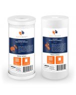 Aquaboon 5 Micron 10" x 4.5" CTO Carbon Block & Sediment Replacement Filter Cartridges Set (2 PCS)