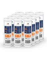 12 Pack Of Aquaboon 5 Micron 10 x 2.5 Inch. Carbon block Water Filter Cartridge