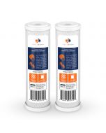 2 Pack Of Aquaboon 5 Micron 10 x 2.5 Inch. Carbon block Water Filter Cartridge