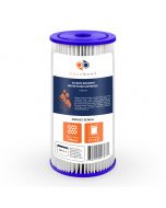 1 Pack Of Aquaboon 1 Micron 10 x 4.5 Inch Pleated Sediment Water Filter Cartridge AB-1PL10BB1M