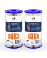 2 Pack Of Aquaboon 1 Micron 10 x 4.5 Inch Pleated Sediment Water Filter Cartridge AB-2PL10BB1M