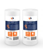 2 Pack Of Aquaboon 5 Micron 10 x 4.5 Inch Sediment Water Filter Cartridge