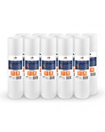 10 Pack Of Aquaboon 5 Micron 20 x 4.5 Inch Sediment Water Filter Cartridge