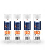 4 Pack Of Aquaboon 5 micron 10 x 2.5 Inch Grooved Sediment Water Filter Cartridge