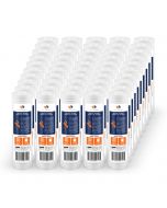 50 Pack Of Aquaboon 5 micron 10 x 2.5 Inch Grooved Sediment Water Filter Cartridge