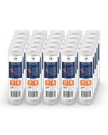 25 Pack Of Aquaboon 1 Micron 10 x 2.5 Inch String Wound Sediment Water Filter Cartridge