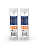 2 Pack Of Aquaboon 5 micron 10 x 2.5 Inch String Wound Sediment Water Filter Cartridge