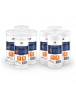 Aquaboon 5 Micron 10" x 4.5" CTO Carbon Block & Sediment Replacement Filter Cartridges Set (8 PCS)