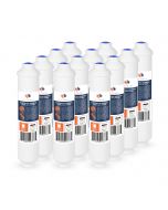 12 Pack Of T33 Compatible 10x2 Inch. Inline Pre/Post Membrane Filter Cartridge by Aquaboon (Jaco Fitting) AB-12T33J