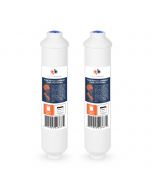 2 Pack Of T33 Compatible 10x2 Inch. Inline Pre/Post Membrane Filter Cartridge by Aquaboon (Jaco Fitting) AB-2T33J