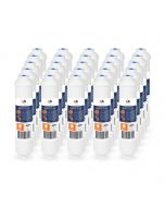 25 Pack Of T33 Compatible 10x2 Inch. Inline Pre/Post Membrane Filter Cartridge by Aquaboon (Quick Connect Fitting) AB-25T33Q