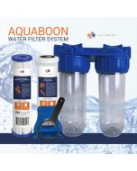 Aquaboon 2-Stage 10" Water Filtration System (Includes Pleated & Carbon Filters)