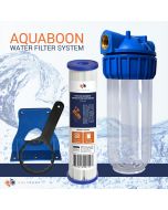 Aquaboon 10" Water Filtration System, Includes Pleated Sediment Filter