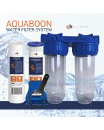 Aquaboon 2-Stage 10" Water Filtration System (Includes Sediment &Pleated Filters)
