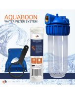 Aquaboon 10" Water Filtration System, Includes String Wound Sediment Filter