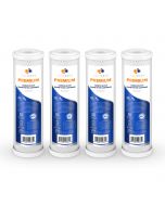 4 Pack Of Premium Aquaboon 5 Micron 10 x 2.5 Inch. Carbon block Water Filter Cartridge