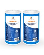 2 Pack Of Premium Aquaboon 5 Micron 10 x 4.5 Inch. GAC Water Filter Cartridge ABP-2G10BB5M