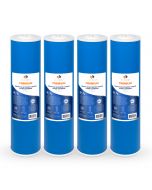4 Pack Of Premium Aquaboon 5 Micron 20 x 4.5 Inch. GAC Water Filter Cartridge
