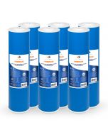 6 Pack Of Premium Aquaboon 5 Micron 20 x 4.5 Inch. GAC Water Filter Cartridge