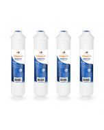 Aquaboon 4-Pack of Aquaboon Premium Inline Post/Carbon Polishing Water Filter Catridge Standard Size (Jaco Fiting) ABP-4T33J