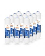 Aquaboon 12-Pack of Aquaboon Premium Inline Post/Carbon Polishing Water Filter Catridge Standard Size (Quick Connect Fiting) ABP-12T33Q