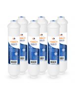 Aquaboon 6-Pack of Aquaboon Premium Inline Post/Carbon Polishing Water Filter Catridge Standard Size (Quick Connect Fiting) ABP-6T33Q