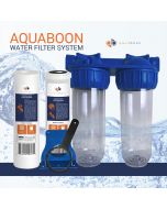 Aquaboon 2-Stage 10" Water Filtration System (Sediment & Carbon Filters)