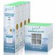 4 Pack Of Arrowpure APF-1400 Refrigerator Water Filter And APF-3000 Air Filter APF-1400-3000X4