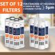 Replacement Set of 10 x 2.5 Inch Water Filter Cartridges by Aquaboon (12 PCS)
