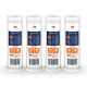 4 Pack Of Aquaboon 5 Micron 10 x 2.5 Inch. Carbon block Water Filter Cartridge