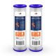 2 Pack Of Aquaboon 1 micron 10 x 2.5 Inch Pleated Sediment Water Filter Cartridge