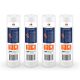 4 Pack Of Aquaboon 1 micron 10 x 2.5 Inch Sediment Water Filter Cartridge